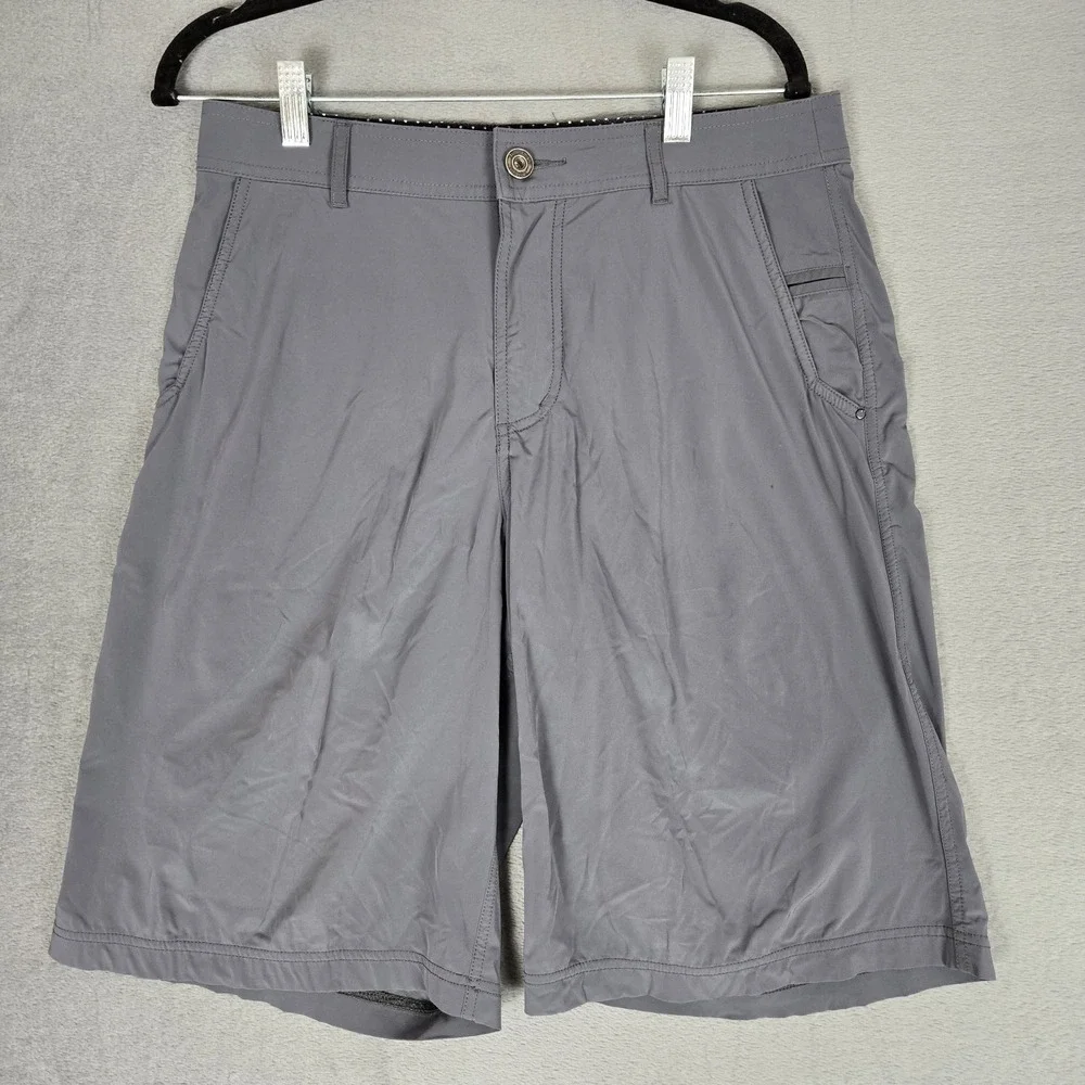 Lululemon Kahuna Shorts Mens 32 Gray Chino Golf Performance Athletic Sport